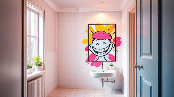 Boostez l'humour dans vos toilettes avec des affiches créatives